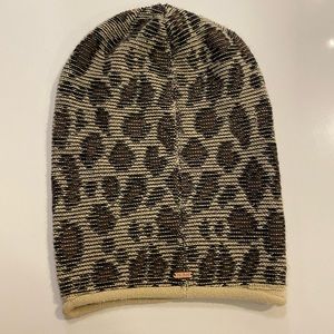 Free People Leopard Beanie